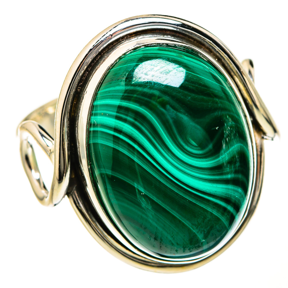 Malachite Rings handcrafted by Ana Silver Co - RING127539 - Photo 2