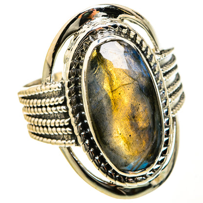 Labradorite Rings handcrafted by Ana Silver Co - RING127549 - Photo 2