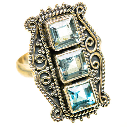 Blue Topaz Rings handcrafted by Ana Silver Co - RING127550 - Photo 2