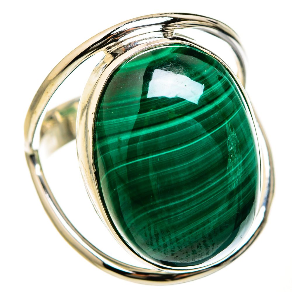 Malachite Rings handcrafted by Ana Silver Co - RING127552 - Photo 2