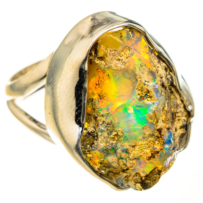 Ethiopian Opal Rings handcrafted by Ana Silver Co - RING127556 - Photo 2