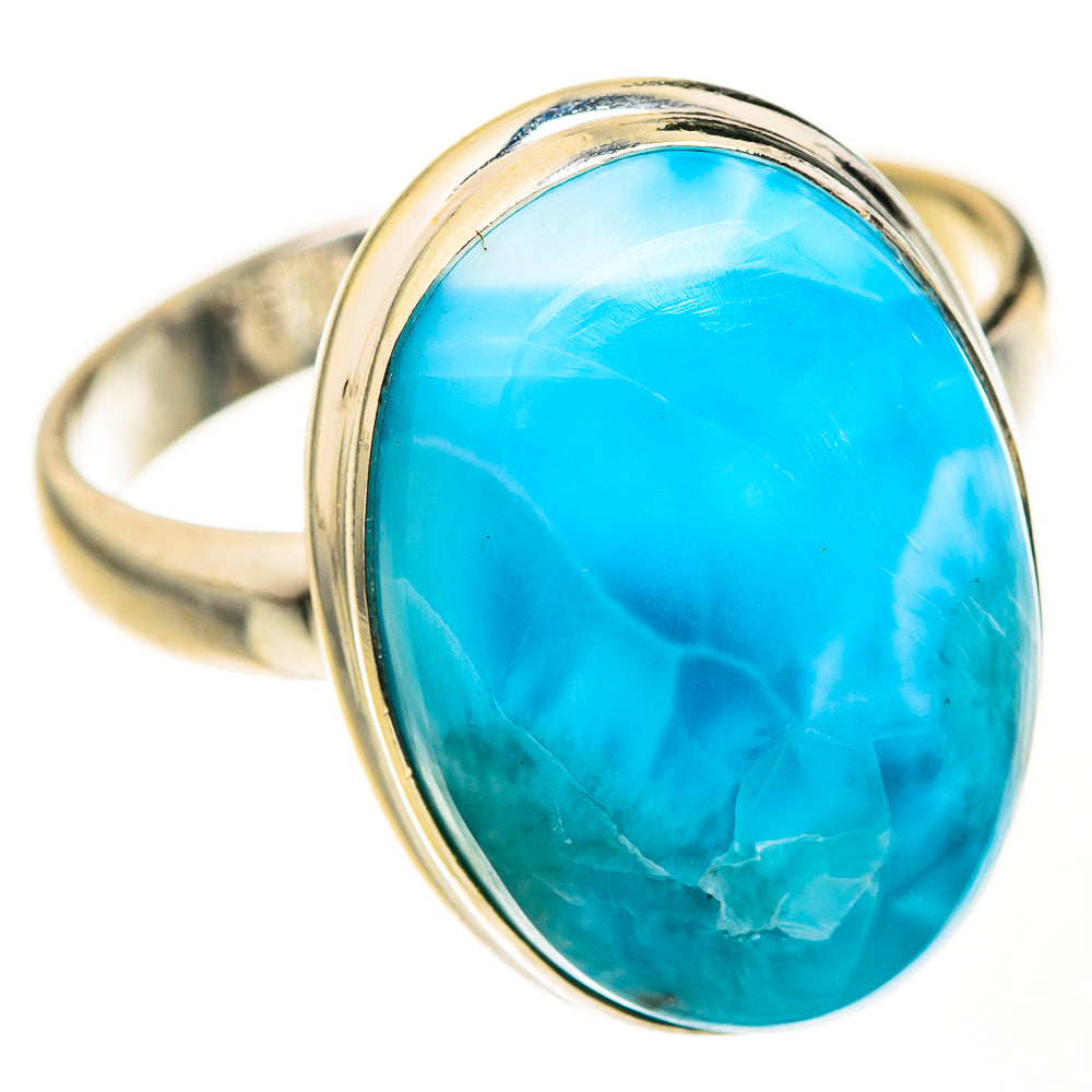 Larimar Rings handcrafted by Ana Silver Co - RING127561 - Photo 2
