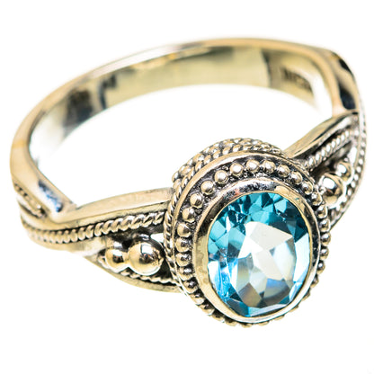 Blue Topaz Rings handcrafted by Ana Silver Co - RING127562 - Photo 2