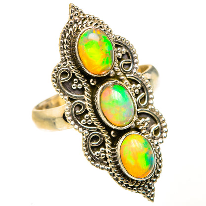Ethiopian Opal Rings handcrafted by Ana Silver Co - RING127572 - Photo 2