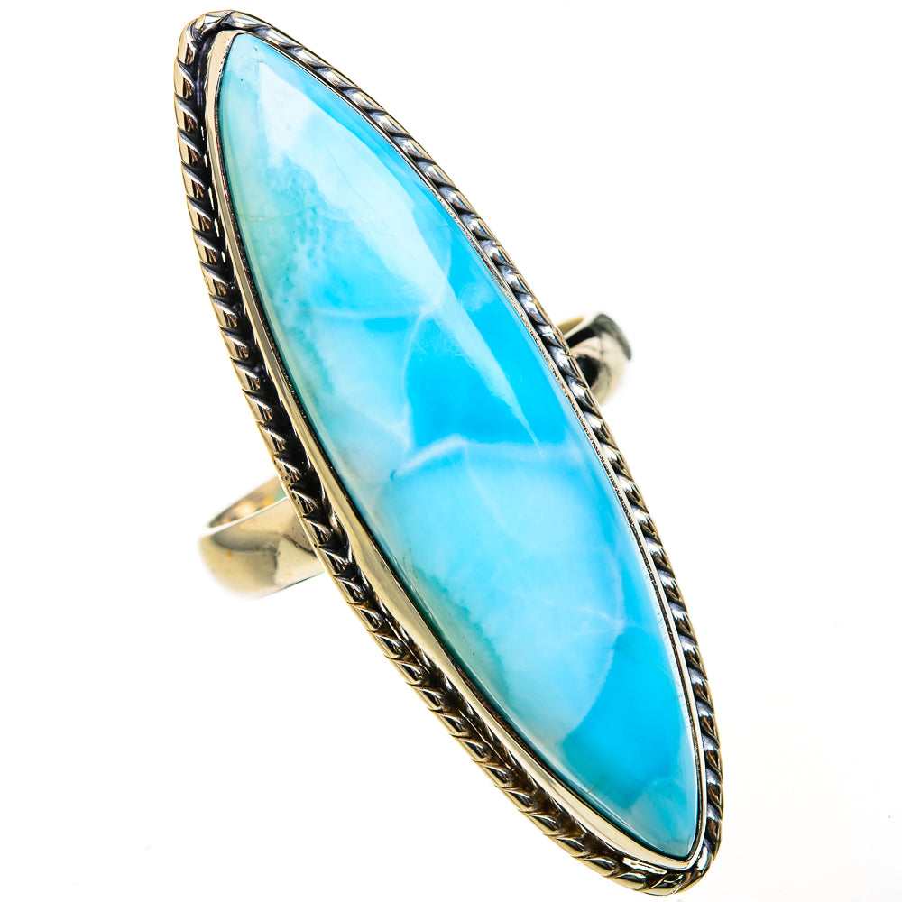 Larimar Rings handcrafted by Ana Silver Co - RING127576 - Photo 2