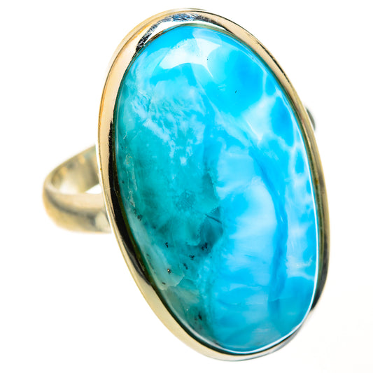 Larimar Rings handcrafted by Ana Silver Co - RING127578 - Photo 2
