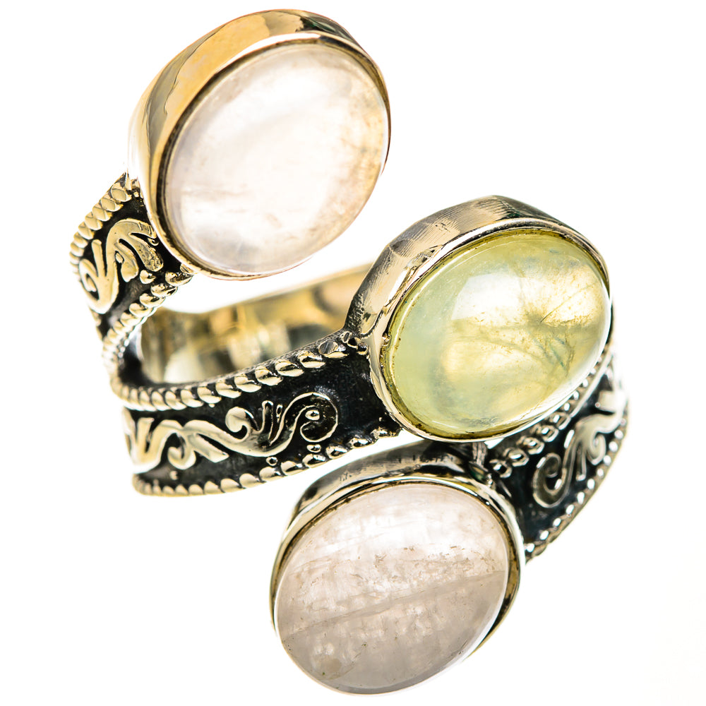 Rainbow Moonstone Rings handcrafted by Ana Silver Co - RING127590 - Photo 2