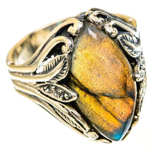 Labradorite Rings handcrafted by Ana Silver Co - RING127597 - Photo 2