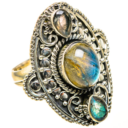 Labradorite Rings handcrafted by Ana Silver Co - RING127599 - Photo 2