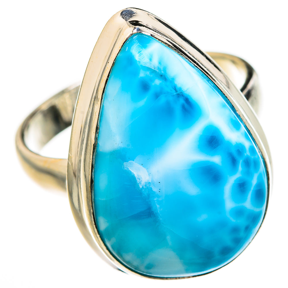 Larimar Rings handcrafted by Ana Silver Co - RING127606 - Photo 2
