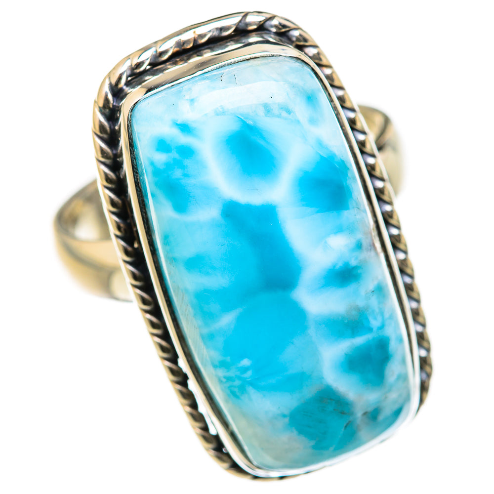 Larimar Rings handcrafted by Ana Silver Co - RING127608 - Photo 2