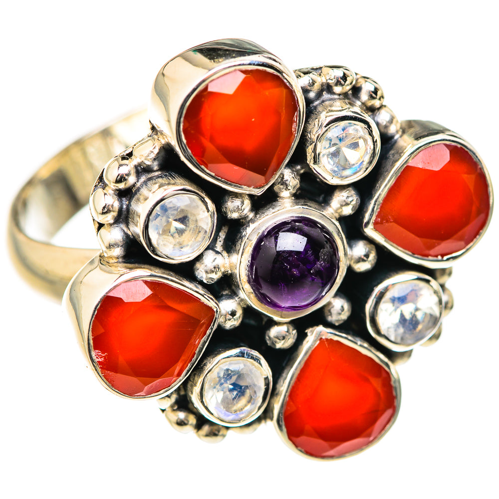 Red Onyx Rings handcrafted by Ana Silver Co - RING127615 - Photo 2