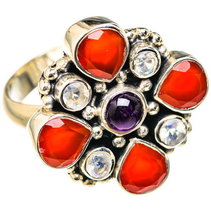 Red Onyx Rings handcrafted by Ana Silver Co - RING127615 - Photo 2