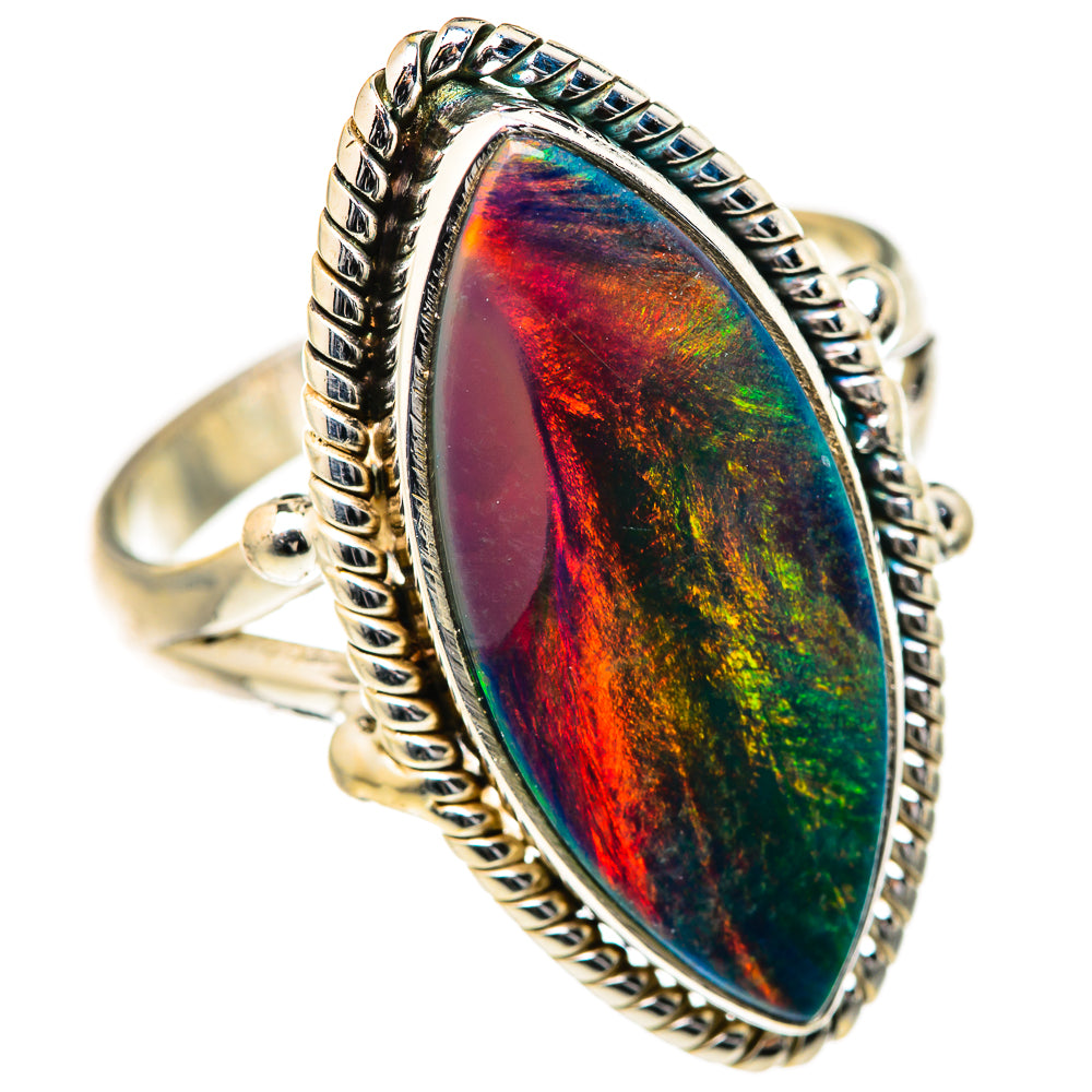 Aura Opal Rings handcrafted by Ana Silver Co - RING127628 - Photo 2