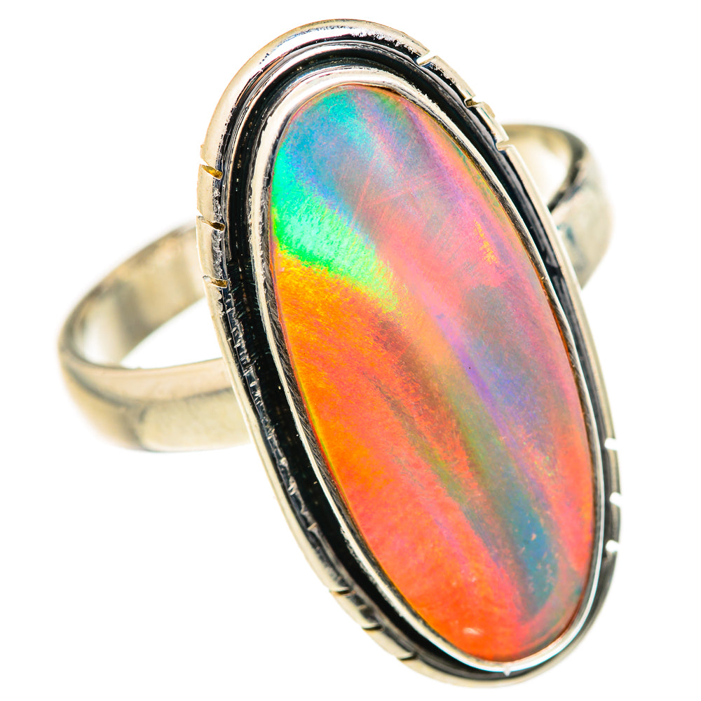 Aura Opal Rings handcrafted by Ana Silver Co - RING127629 - Photo 2
