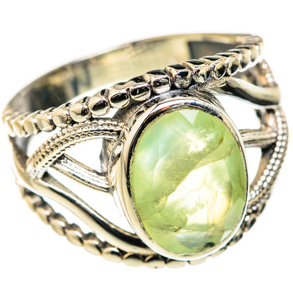 Prehnite Rings handcrafted by Ana Silver Co - RING127637 - Photo 2
