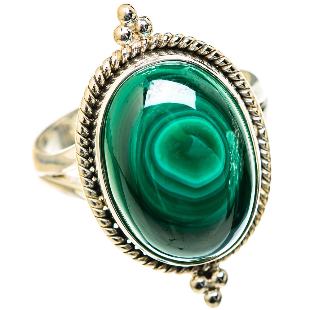 Malachite Rings handcrafted by Ana Silver Co - RING127638 - Photo 2