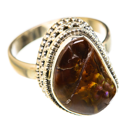 Mexican Fire Agate Rings handcrafted by Ana Silver Co - RING127641 - Photo 2