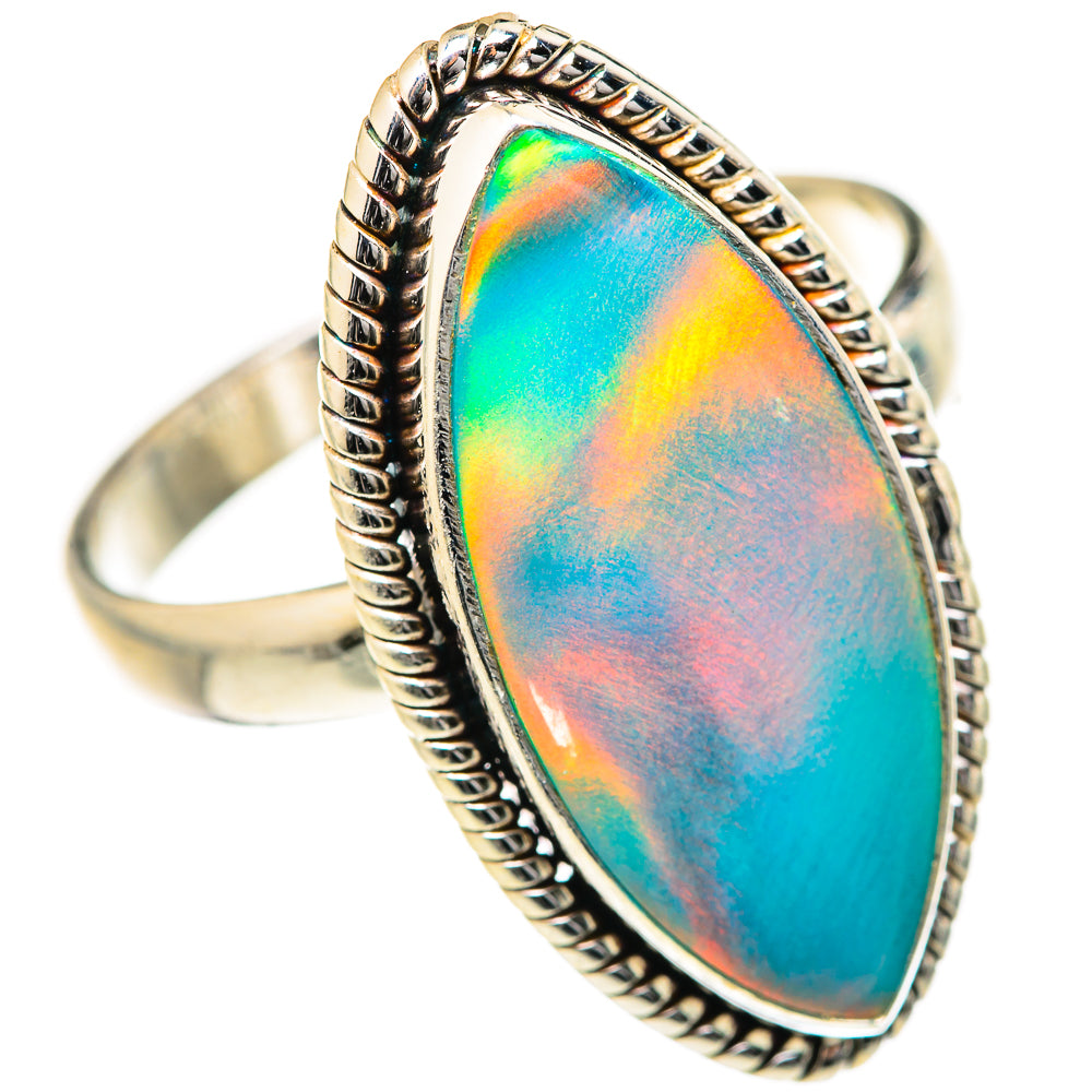 Aura Opal Rings handcrafted by Ana Silver Co - RING127649 - Photo 2