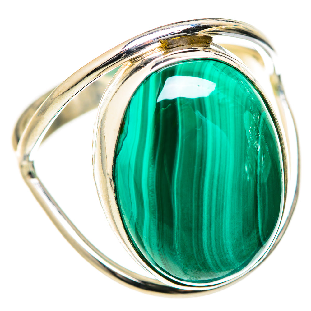 Malachite Rings handcrafted by Ana Silver Co - RING127662 - Photo 2