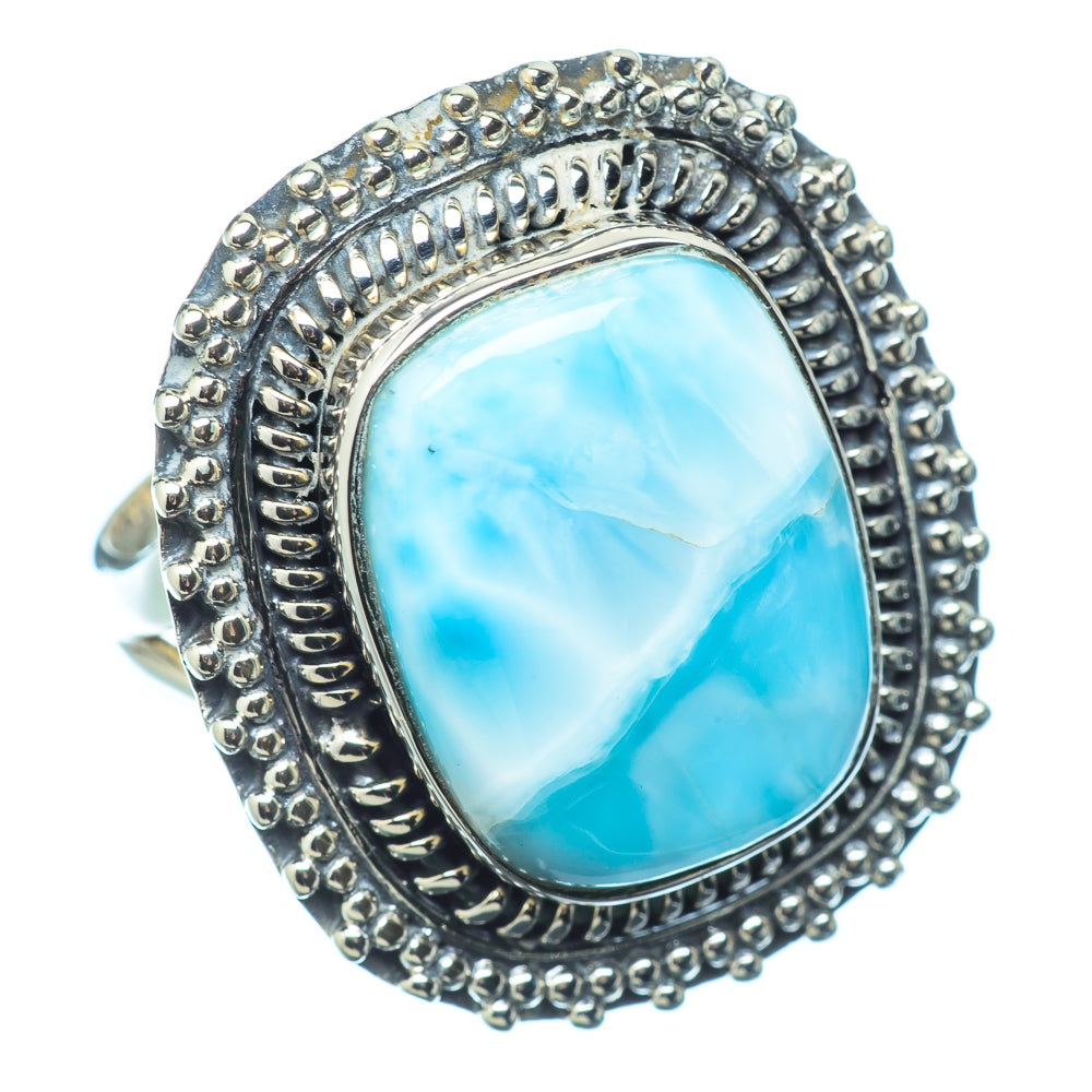 Larimar Rings handcrafted by Ana Silver Co - RING12767