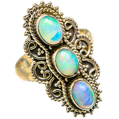 Ethiopian Opal Rings handcrafted by Ana Silver Co - RING127672 - Photo 2
