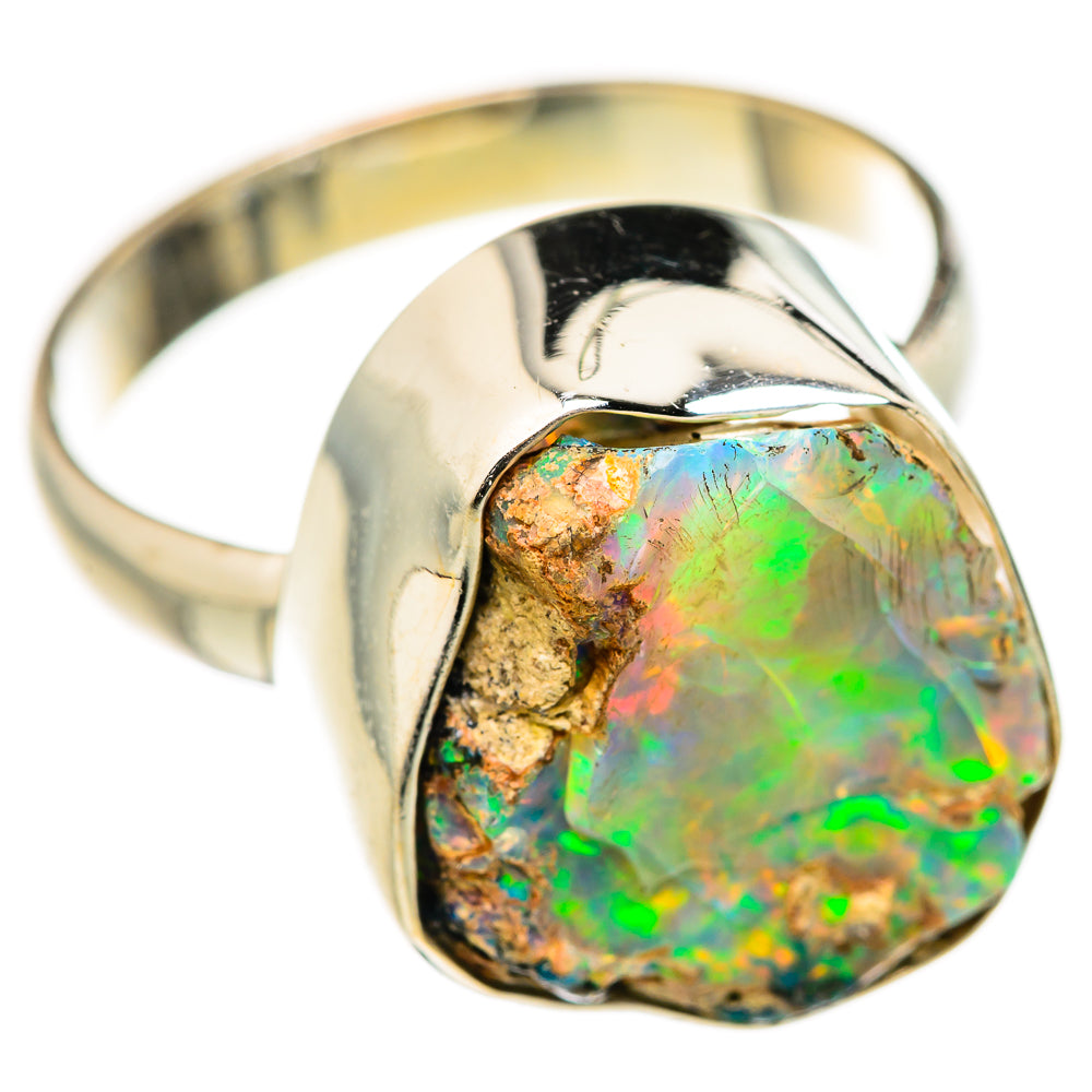 Ethiopian Opal Rings handcrafted by Ana Silver Co - RING127675 - Photo 2