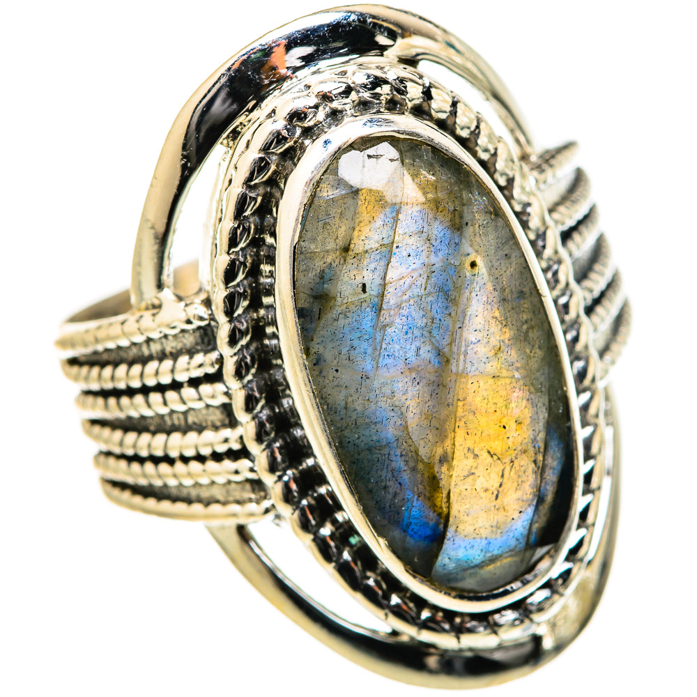Labradorite Rings handcrafted by Ana Silver Co - RING127682 - Photo 2