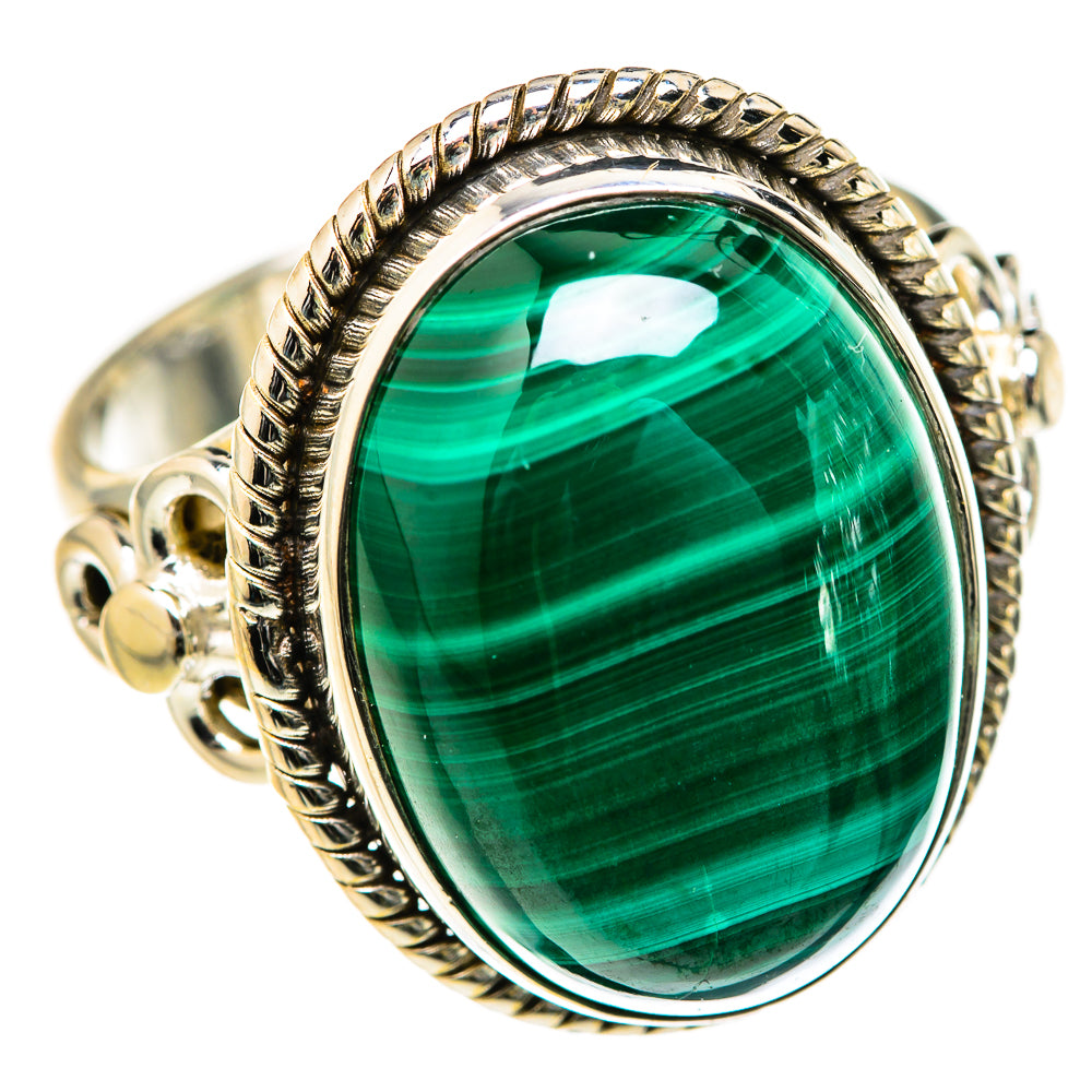 Malachite Rings handcrafted by Ana Silver Co - RING127685 - Photo 2