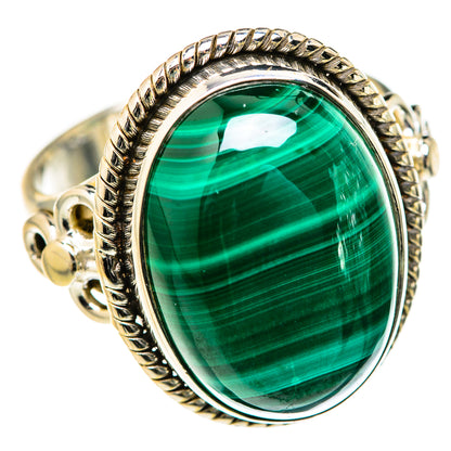 Malachite Rings handcrafted by Ana Silver Co - RING127685 - Photo 2