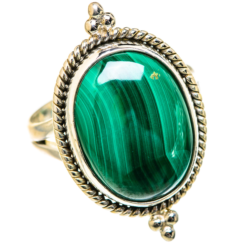 Malachite Rings handcrafted by Ana Silver Co - RING127689 - Photo 2