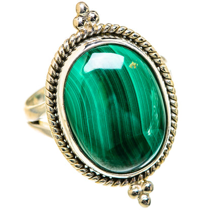 Malachite Rings handcrafted by Ana Silver Co - RING127689 - Photo 2