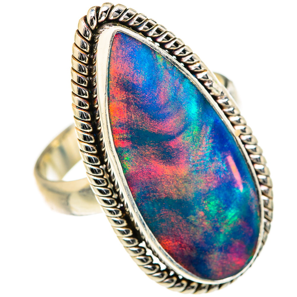 Aura Opal Rings handcrafted by Ana Silver Co - RING127696 - Photo 2