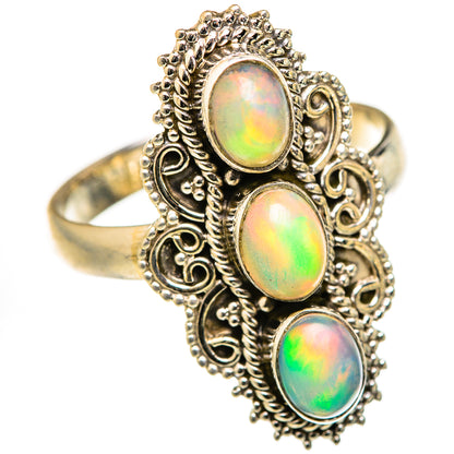 Ethiopian Opal Rings handcrafted by Ana Silver Co - RING127698 - Photo 2