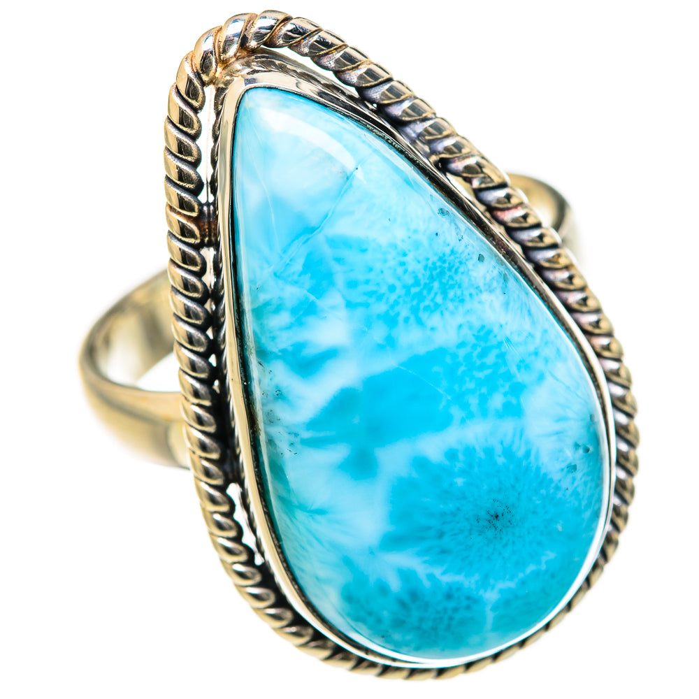 Larimar Rings handcrafted by Ana Silver Co - RING127706 - Photo 2