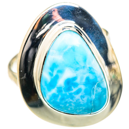 Larimar Rings handcrafted by Ana Silver Co - RING127709 - Photo 2