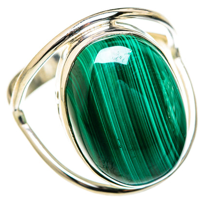 Malachite Rings handcrafted by Ana Silver Co - RING127711 - Photo 2