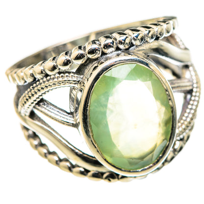 Prehnite Rings handcrafted by Ana Silver Co - RING127712 - Photo 2