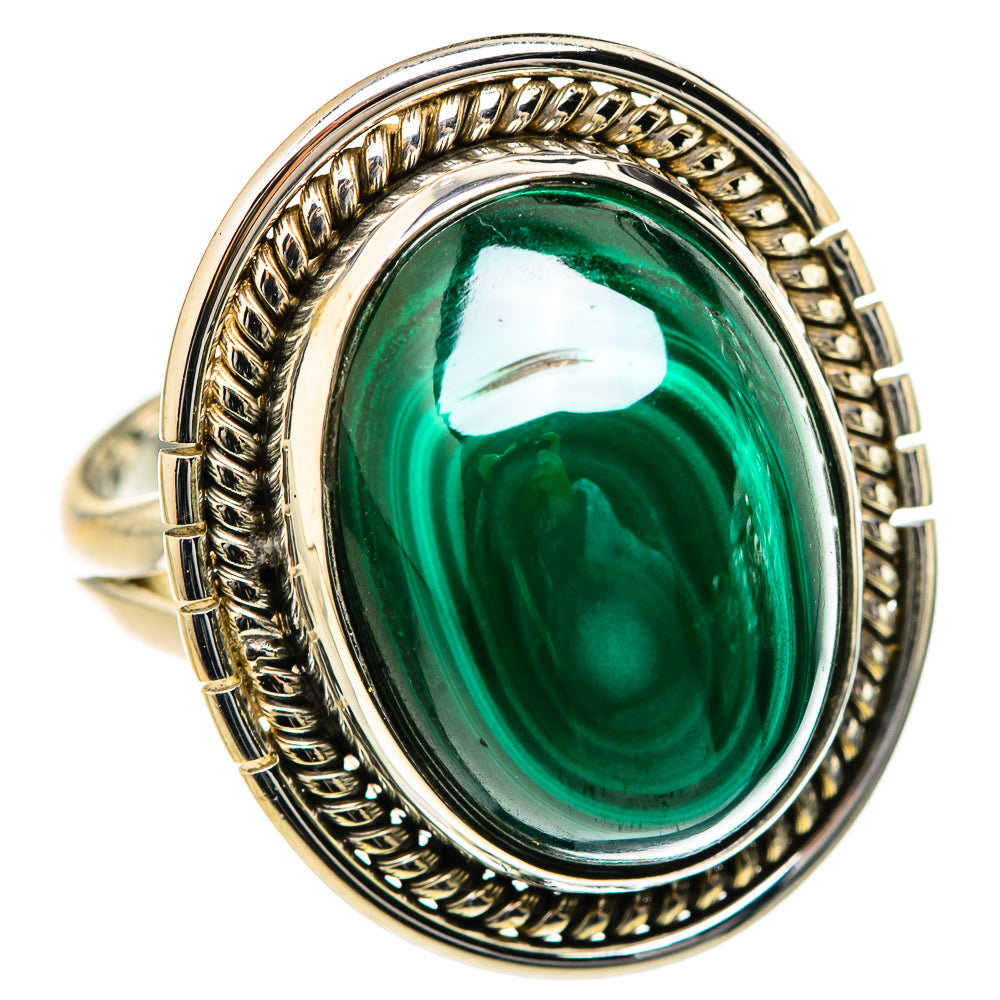 Malachite Rings handcrafted by Ana Silver Co - RING127713 - Photo 2