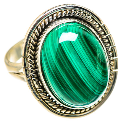 Malachite Rings handcrafted by Ana Silver Co - RING127731 - Photo 2