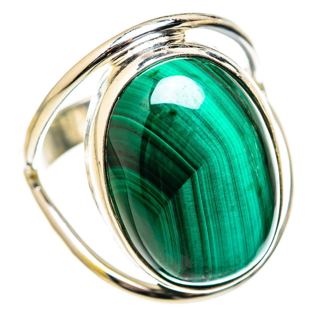 Malachite Rings handcrafted by Ana Silver Co - RING127733 - Photo 2