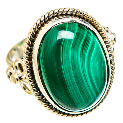 Malachite Rings handcrafted by Ana Silver Co - RING127735 - Photo 2
