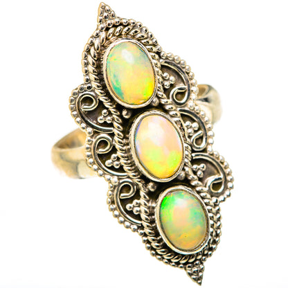 Ethiopian Opal Rings handcrafted by Ana Silver Co - RING127740 - Photo 2
