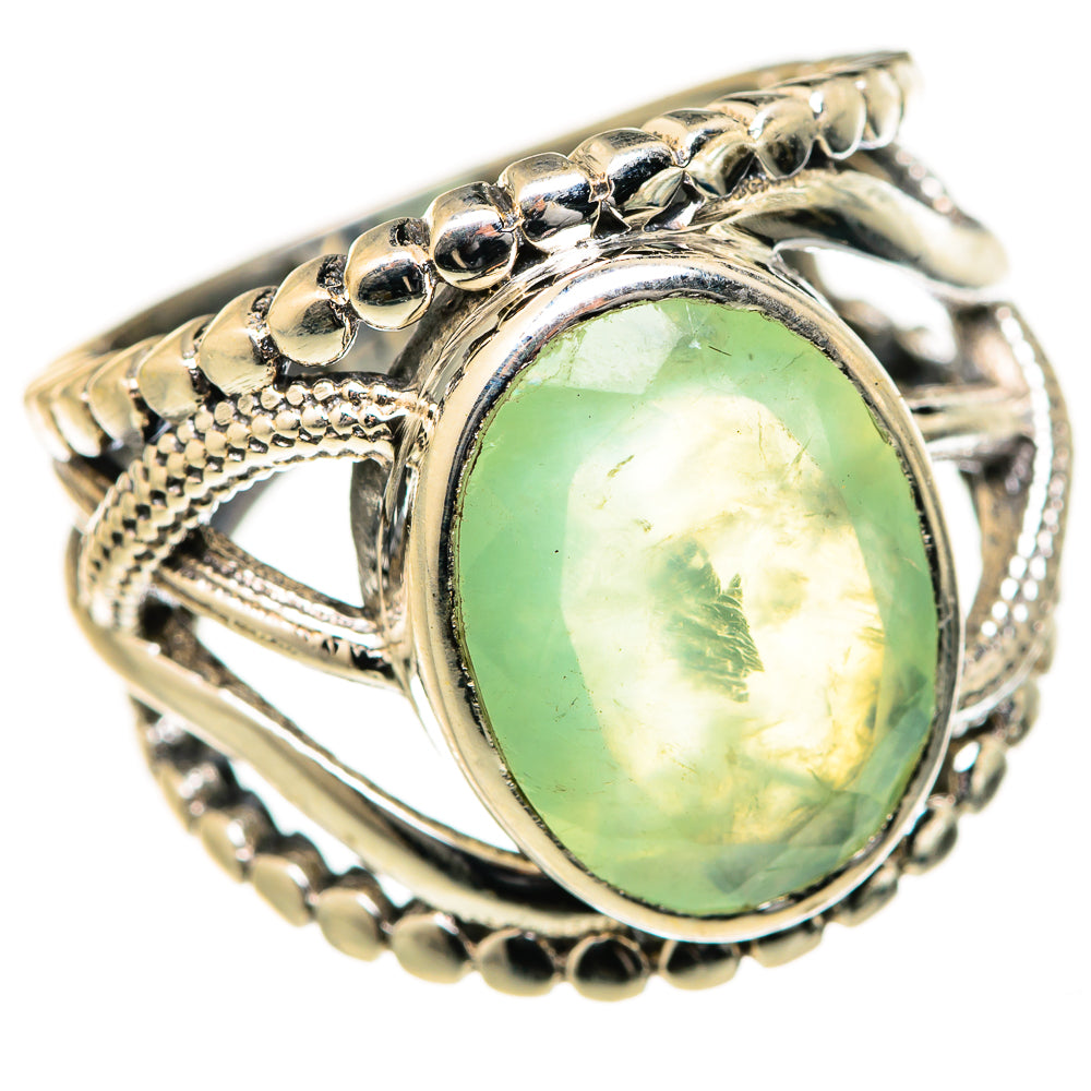 Prehnite Rings handcrafted by Ana Silver Co - RING127751 - Photo 2