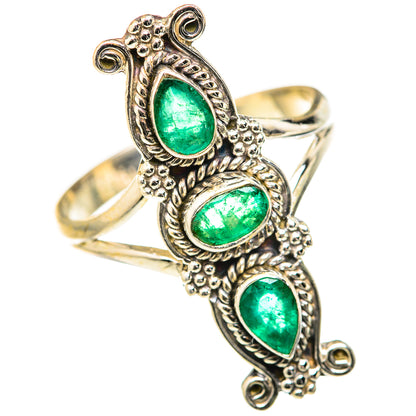 Zambian Emerald Rings handcrafted by Ana Silver Co - RING127752 - Photo 2
