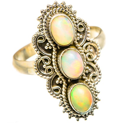 Ethiopian Opal Rings handcrafted by Ana Silver Co - RING127756 - Photo 2