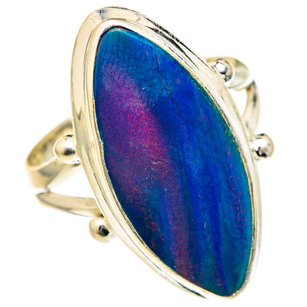Ethiopian Opal Rings handcrafted by Ana Silver Co - RING127758 - Photo 2