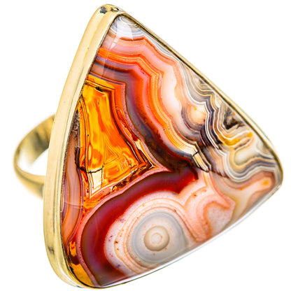 Crazy Lace Agate Rings handcrafted by Ana Silver Co - RING127764 - Photo 2