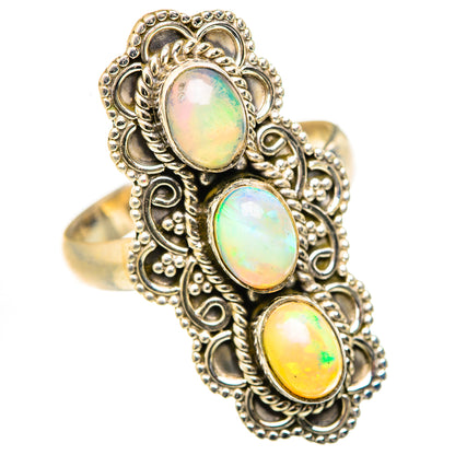 Ethiopian Opal Rings handcrafted by Ana Silver Co - RING127774 - Photo 2