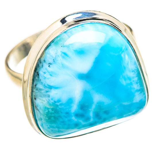 Larimar Rings handcrafted by Ana Silver Co - RING127778 - Photo 2